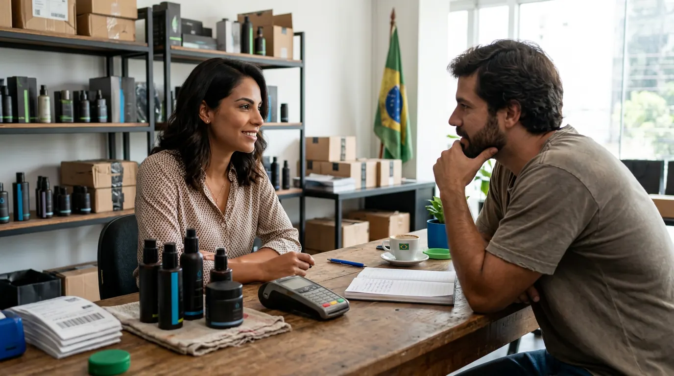 Profissional analisando ações de marketing e vendas